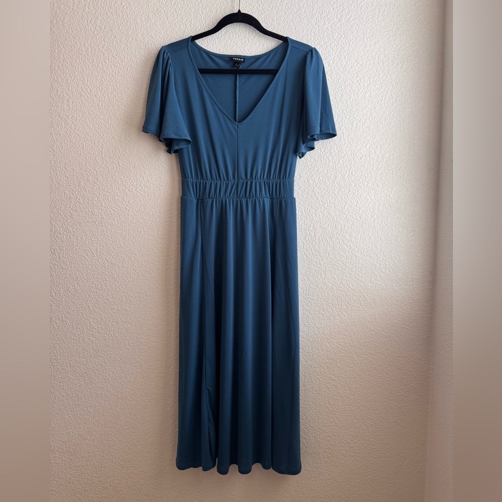 Torrid Crepe Flutter Sleeve Dress 0X - Picture 10 of 10